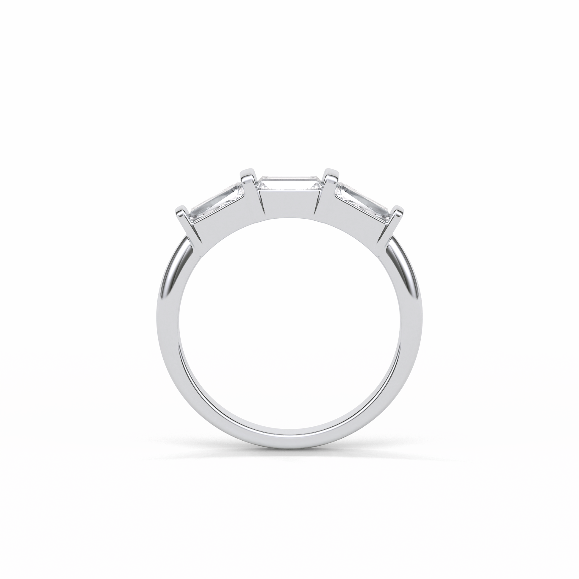 0.52 TCW Baguette Shaped Wedding Band 4