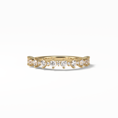 0.52 TCW Round Shaped Wedding Band 8