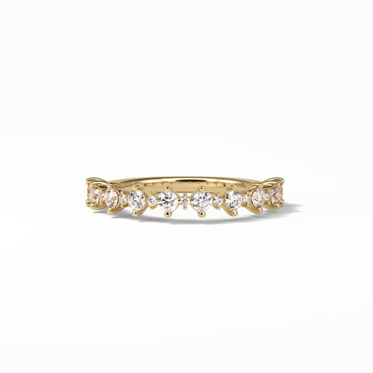 0.52 TCW Round Shaped Wedding Band 8