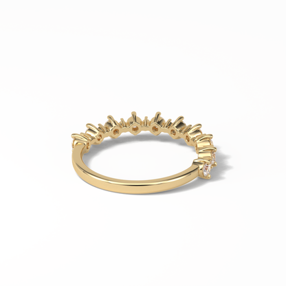 0.52 TCW Round Shaped Wedding Band 11