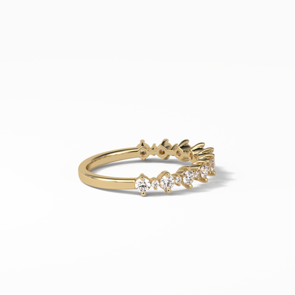 0.52 TCW Round Shaped Wedding Band 14