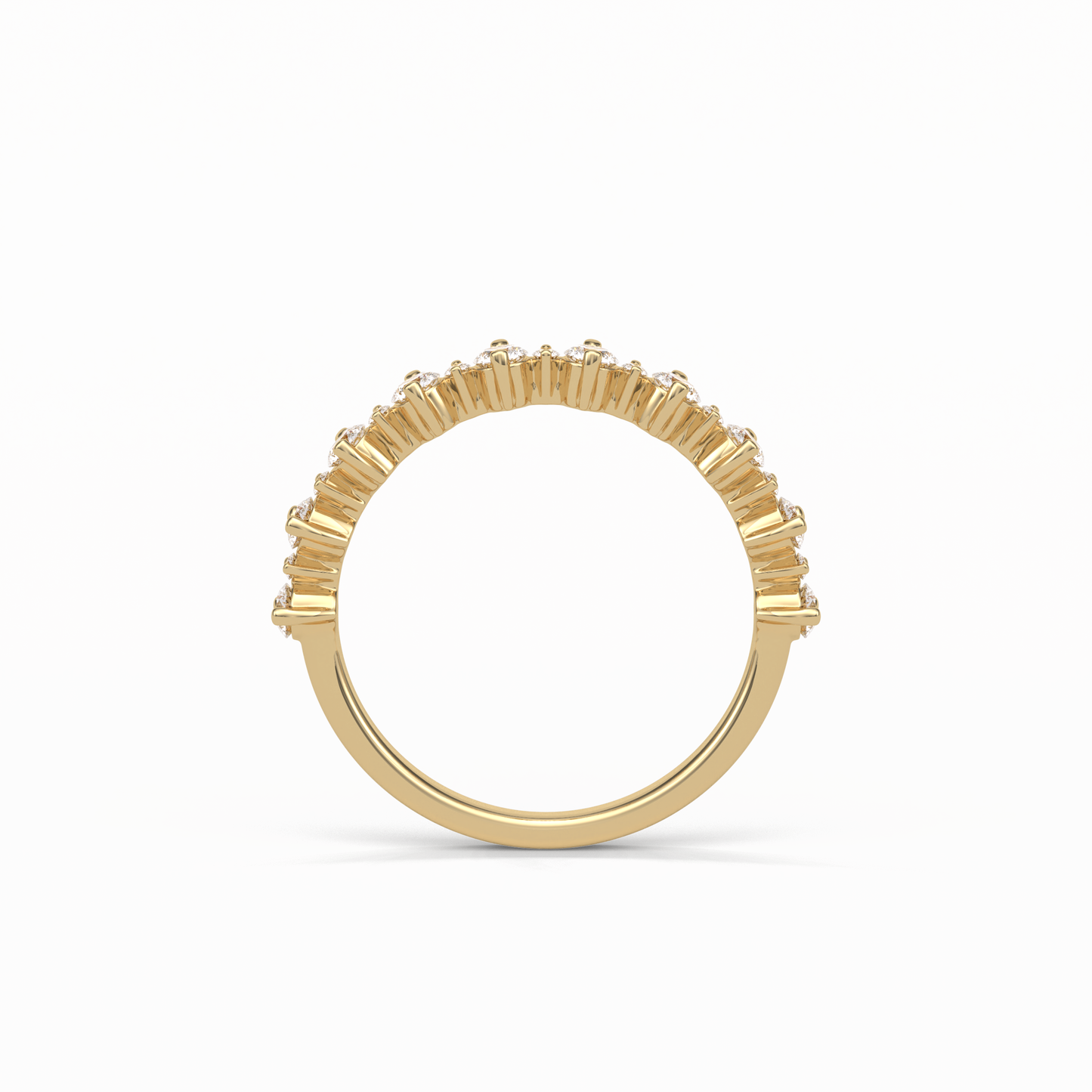 0.52 TCW Round Shaped Wedding Band 9