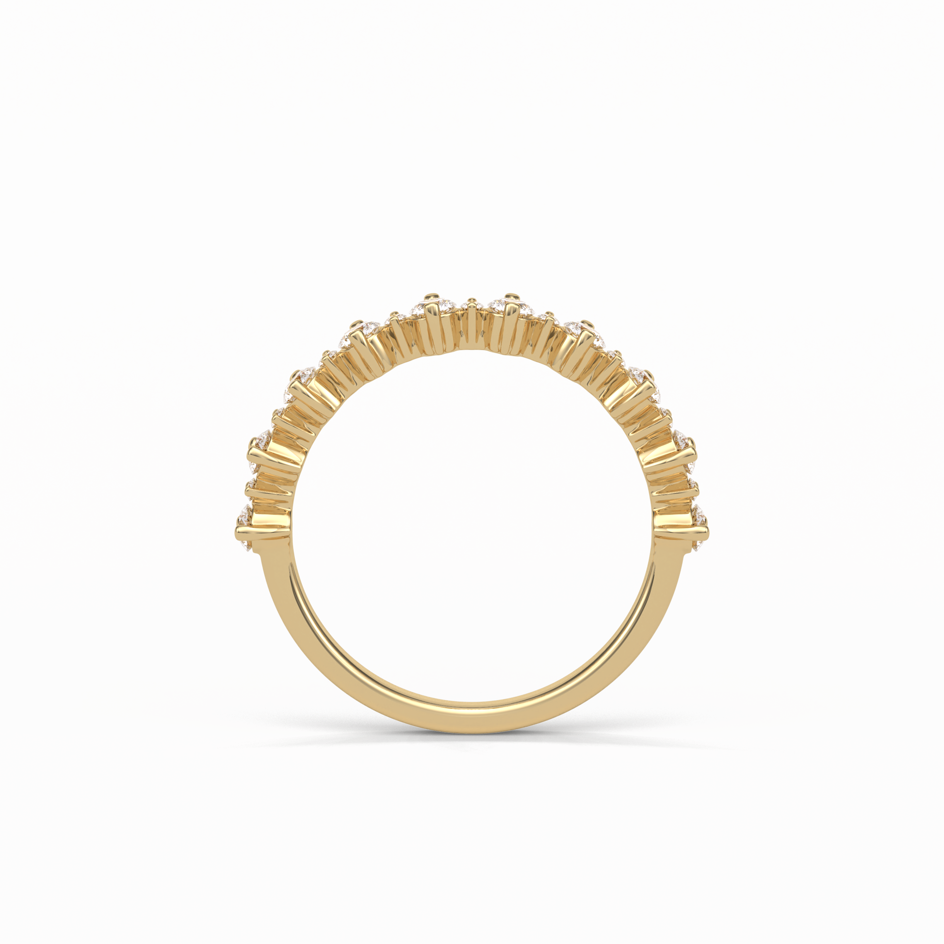 0.52 TCW Round Shaped Wedding Band 9