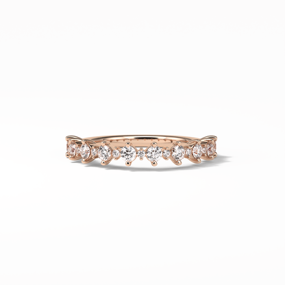 0.52 TCW Round Shaped Wedding Band 15