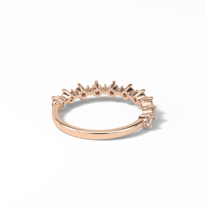 0.52 TCW Round Shaped Wedding Band 17