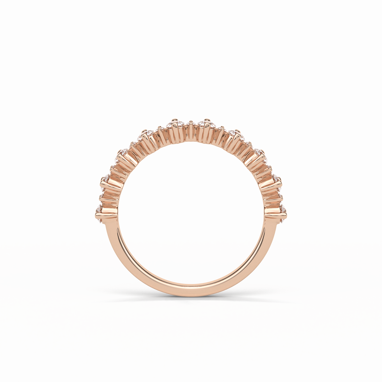 0.52 TCW Round Shaped Wedding Band 16