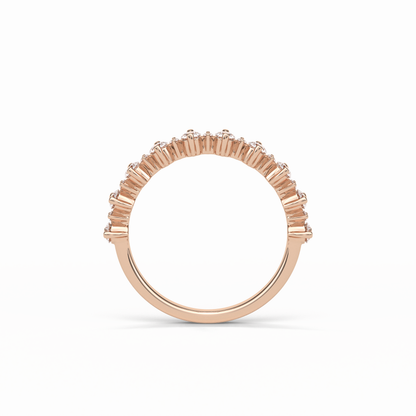 0.52 TCW Round Shaped Wedding Band 16
