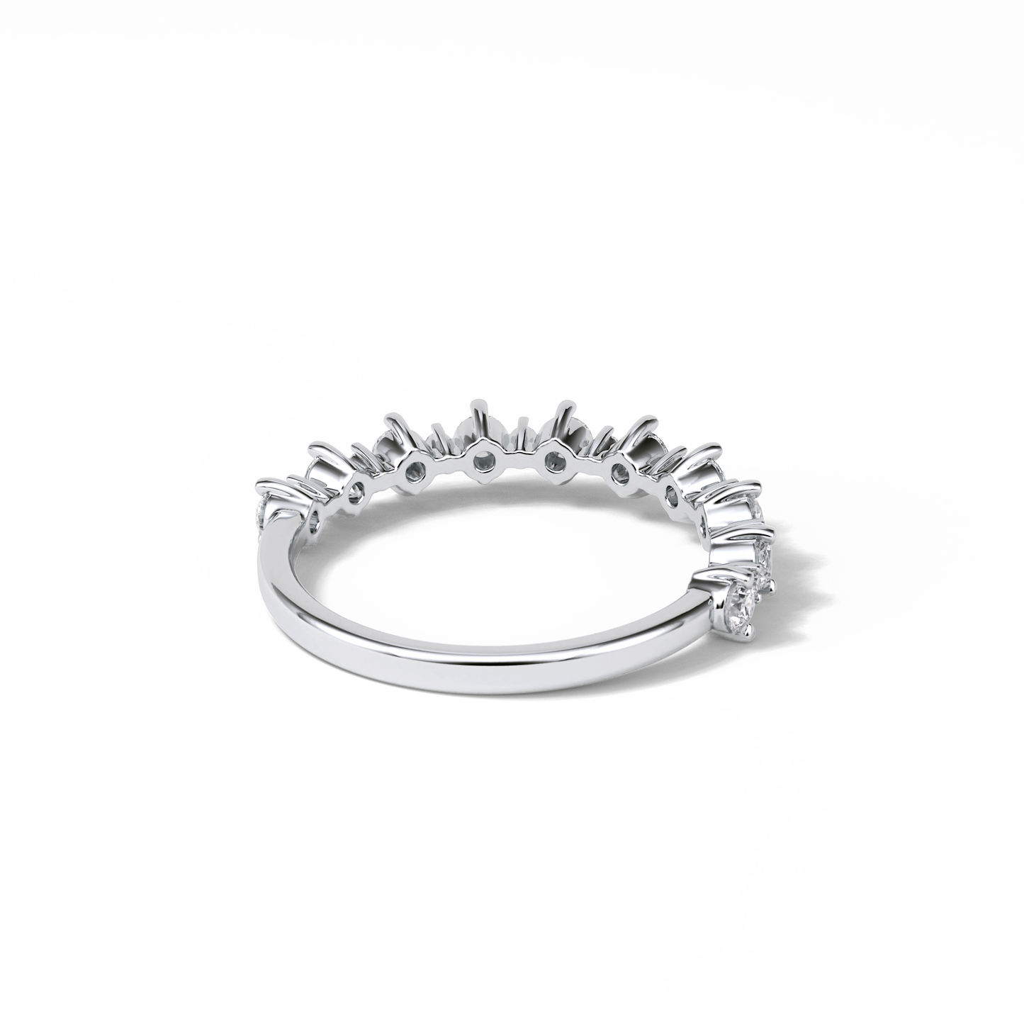 0.52 TCW Round Shaped Wedding Band 6