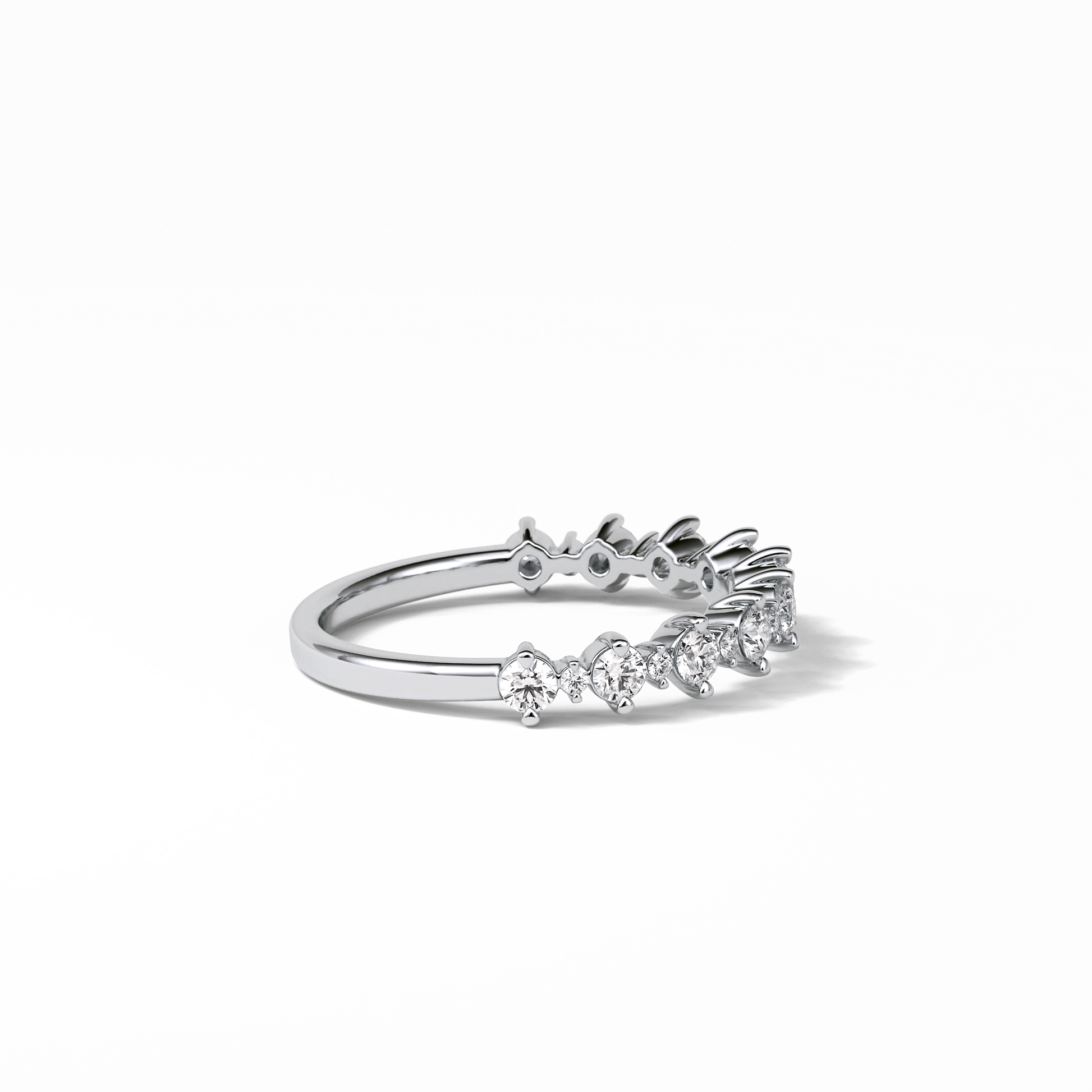 0.52 TCW Round Shaped Wedding Band 7