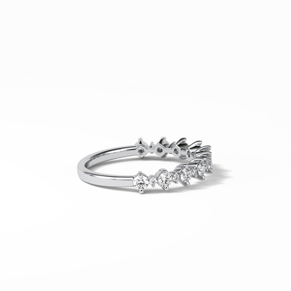 0.52 TCW Round Shaped Wedding Band 7