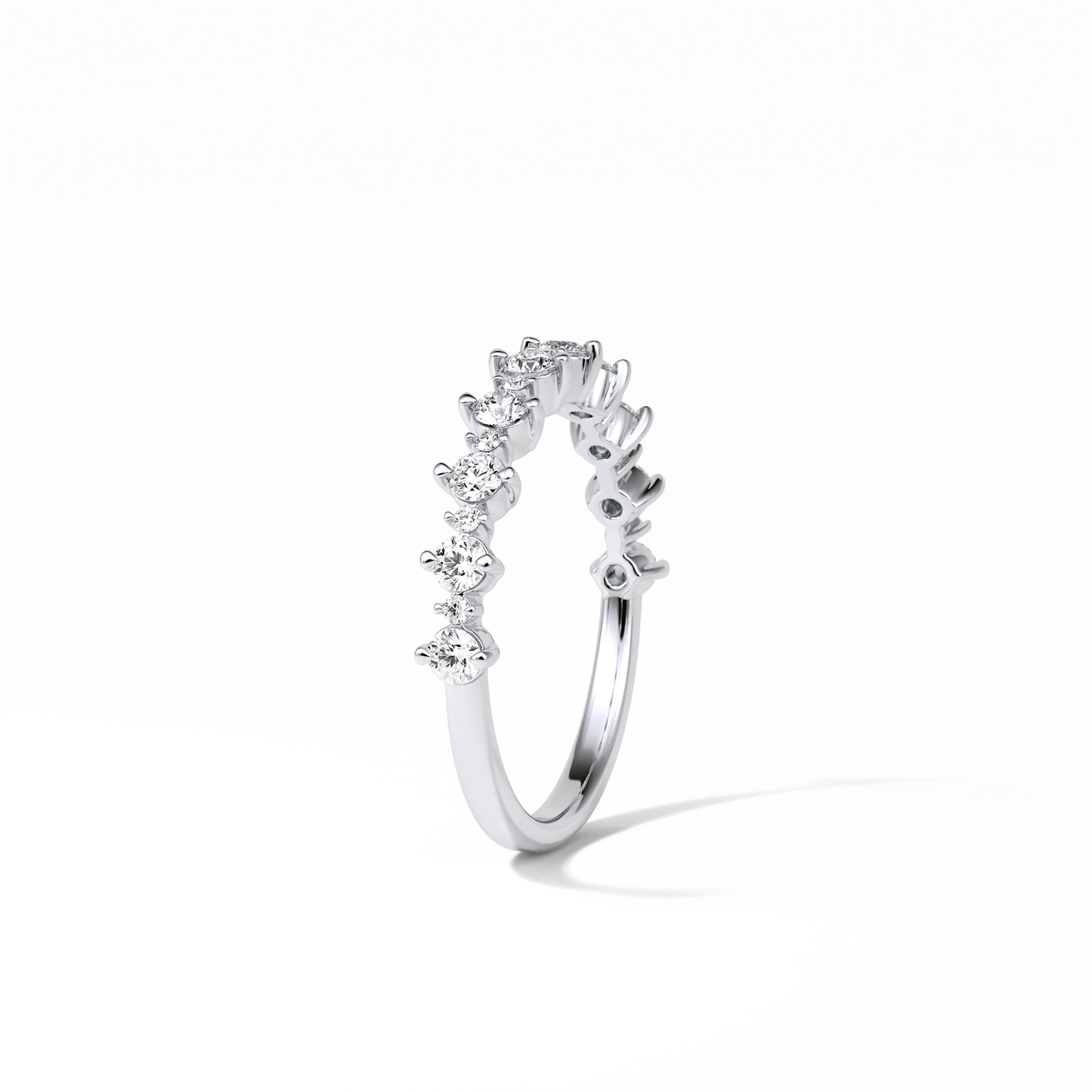 0.52 TCW Round Shaped Wedding Band 5
