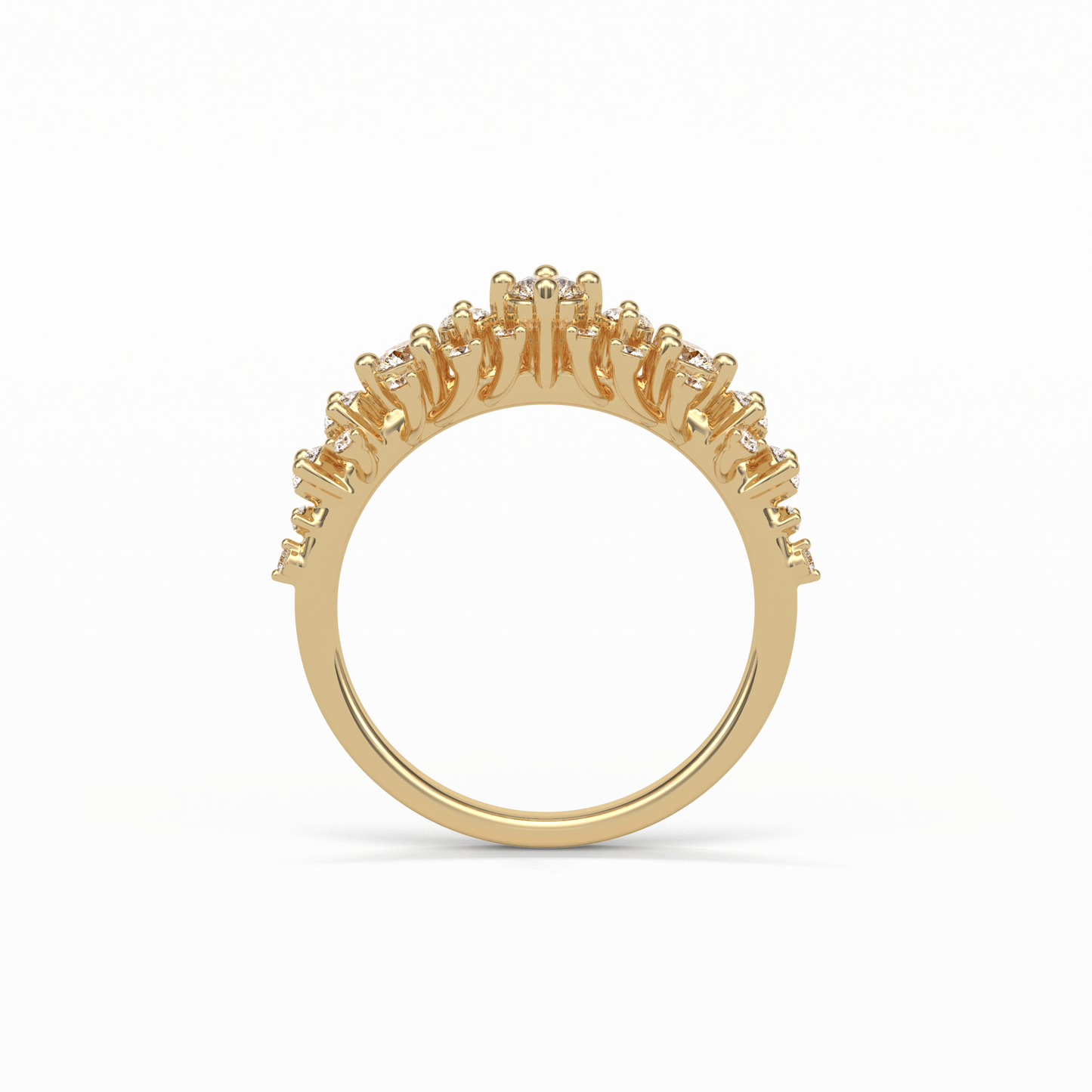 0.64 TCW Round Shaped Wedding Band 11
