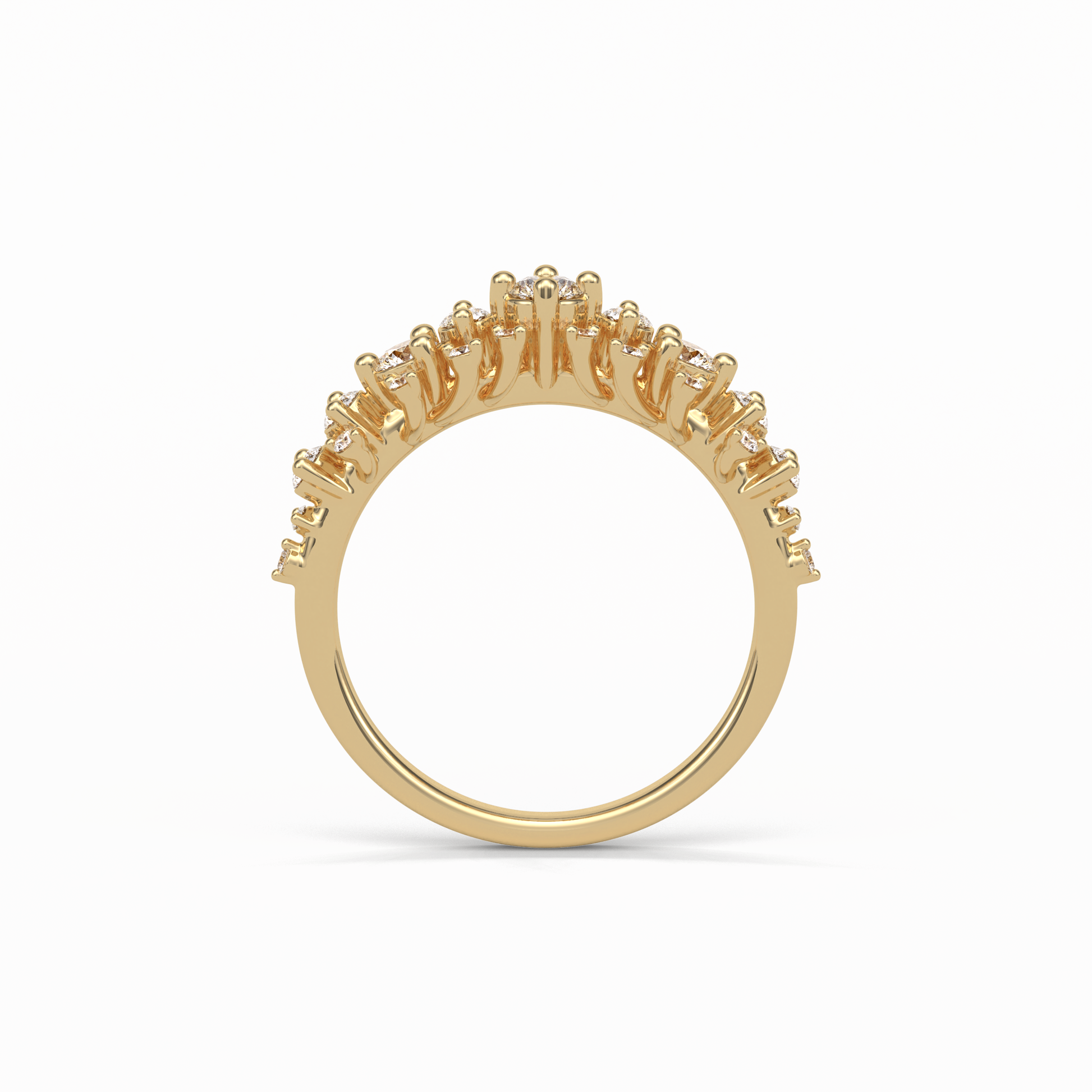 0.64 TCW Round Shaped Wedding Band 11