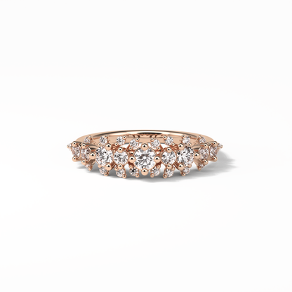 0.64 TCW Round Shaped Wedding Band 15
