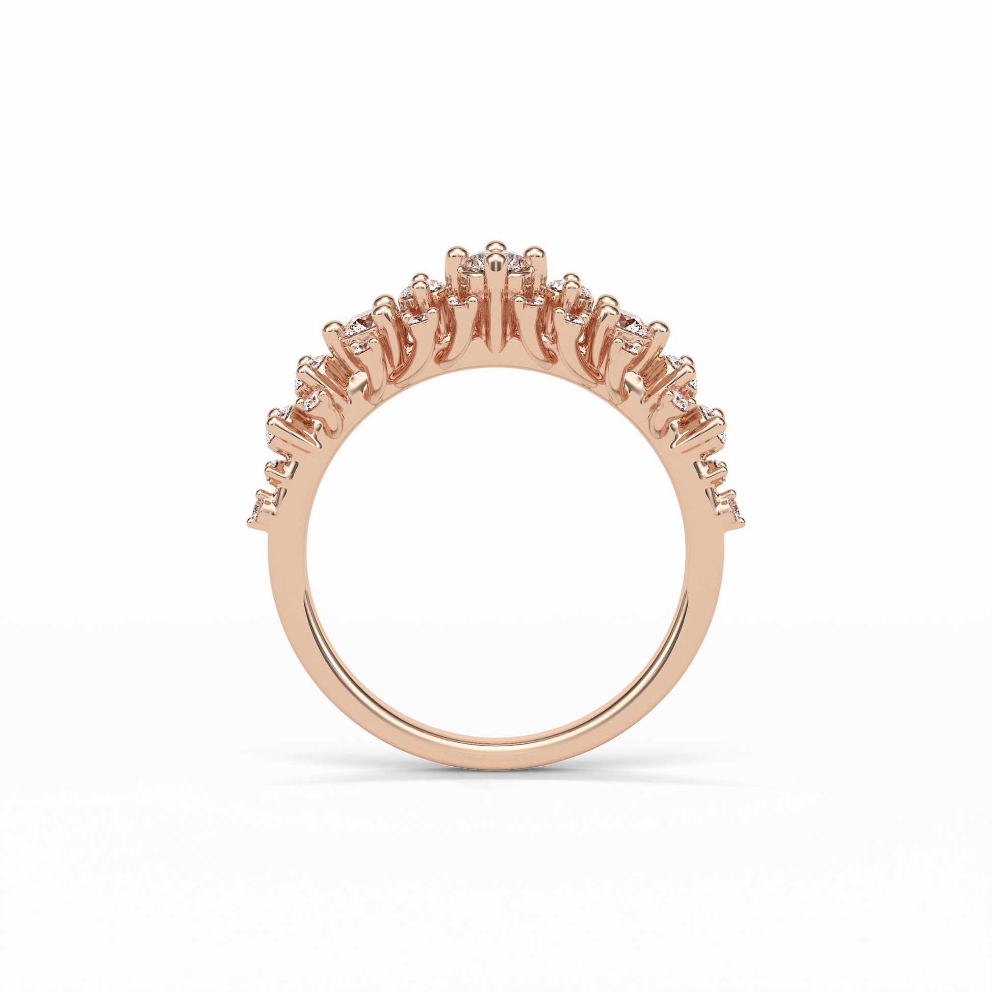 0.64 TCW Round Shaped Wedding Band 18