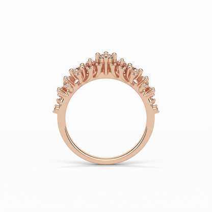 0.64 TCW Round Shaped Wedding Band 18