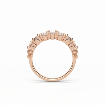 1.2 TCW Oval and Round Shaped Wedding Band 21
