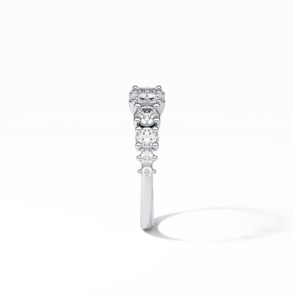 1.2 TCW Oval and Round Shaped Wedding Band 4