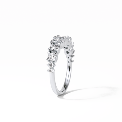 1.2 TCW Oval and Round Shaped Wedding Band 5
