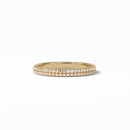 0.32 TCW Round Shaped Wedding Band 8