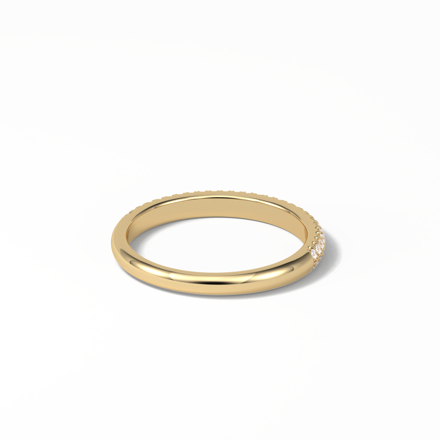 0.32 TCW Round Shaped Wedding Band 11