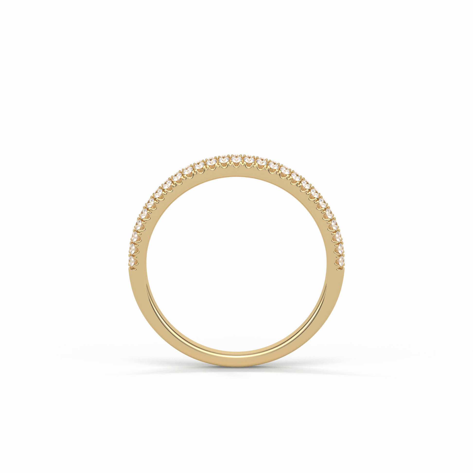 0.32 TCW Round Shaped Wedding Band 12