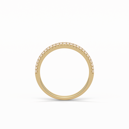 0.32 TCW Round Shaped Wedding Band 12
