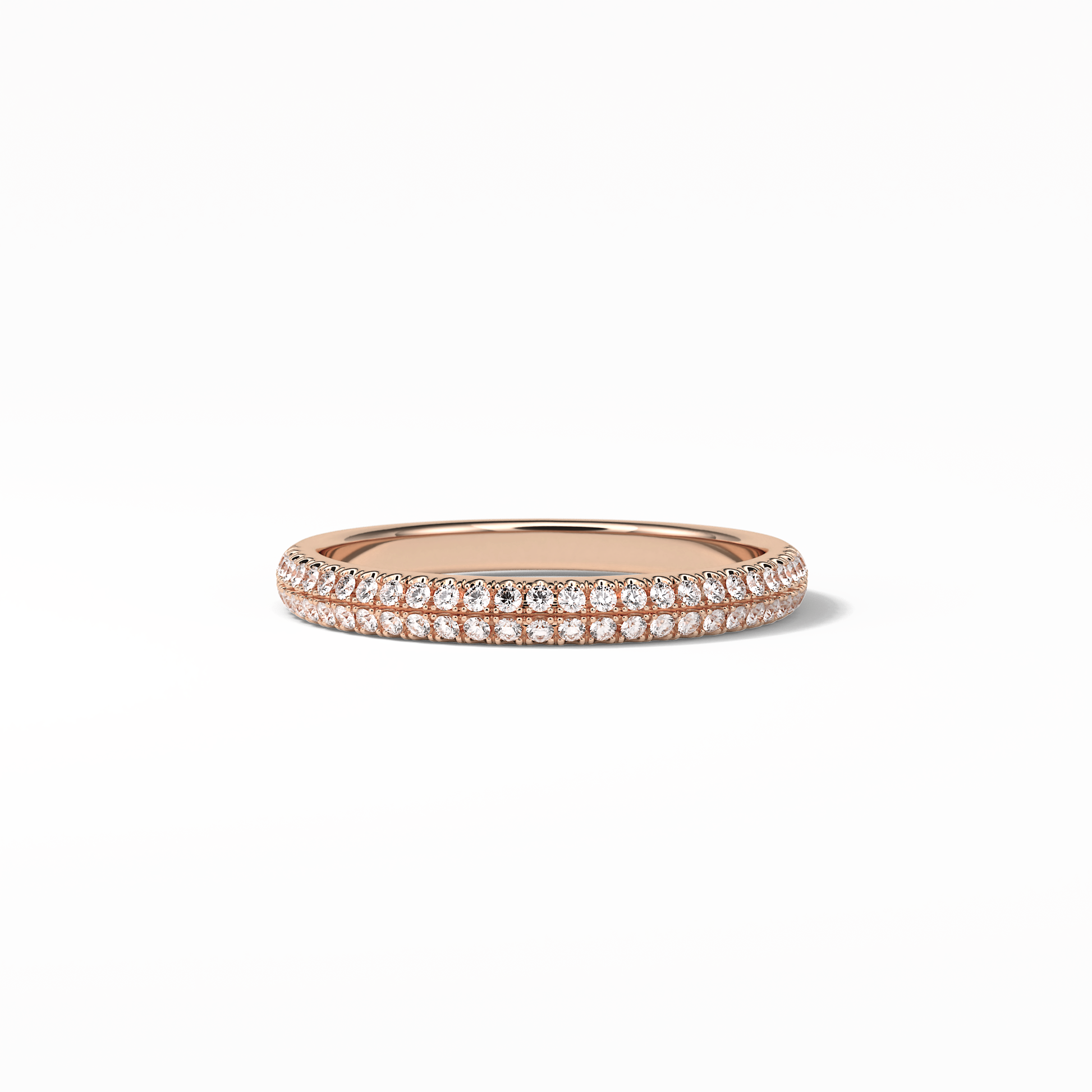 0.32 TCW Round Shaped Wedding Band 15