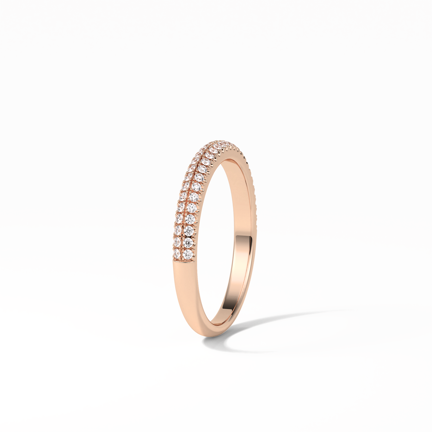 0.32 TCW Round Shaped Wedding Band 19