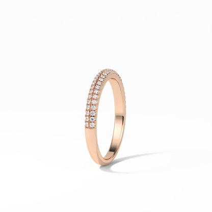 0.32 TCW Round Shaped Wedding Band 19