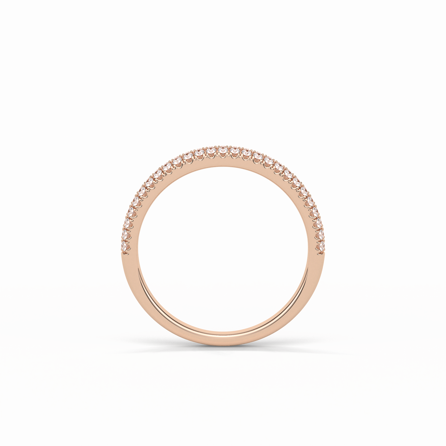 0.32 TCW Round Shaped Wedding Band 17