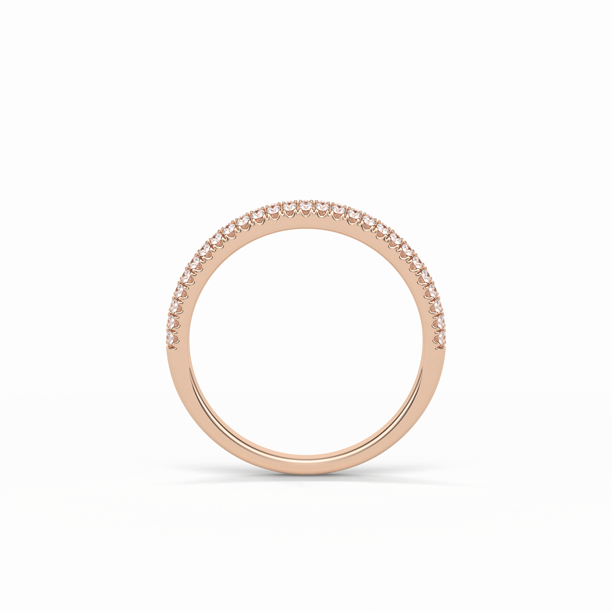 0.32 TCW Round Shaped Wedding Band 17