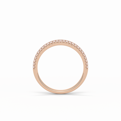 0.32 TCW Round Shaped Wedding Band 17
