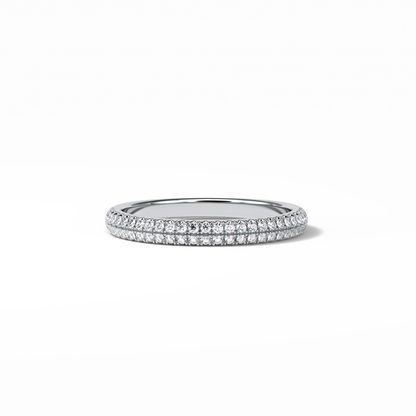 0.32 TCW Round Shaped Wedding Band 1