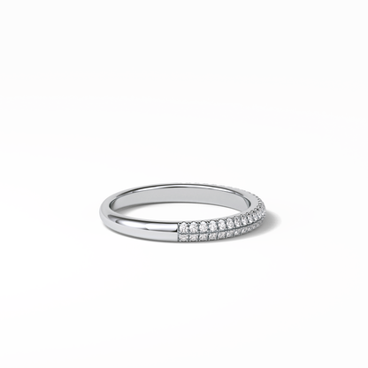 0.32 TCW Round Shaped Wedding Band 2