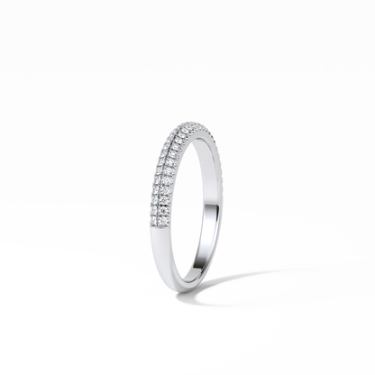 0.32 TCW Round Shaped Wedding Band 4