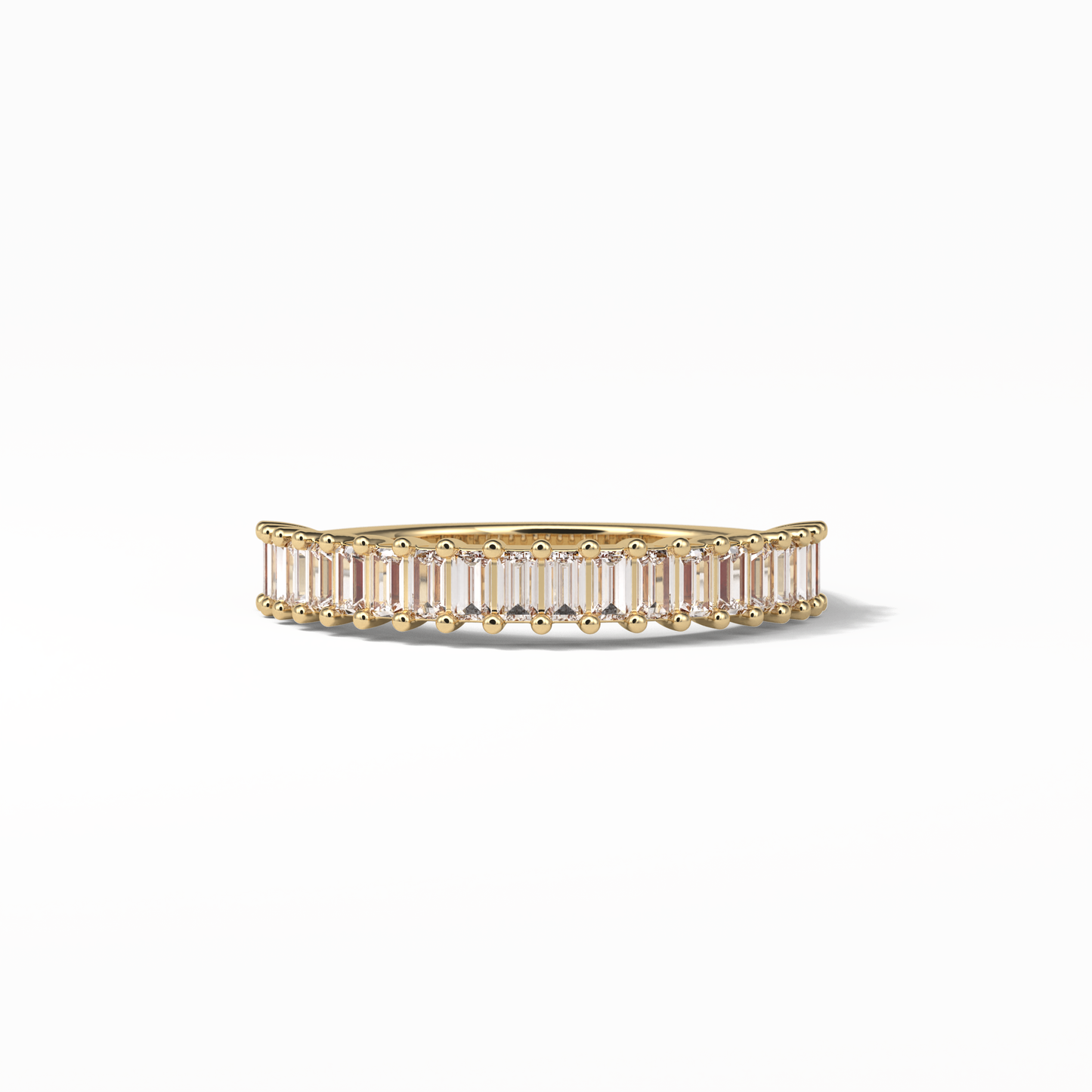 0.5 TCW Baguette Shaped Wedding Band 8