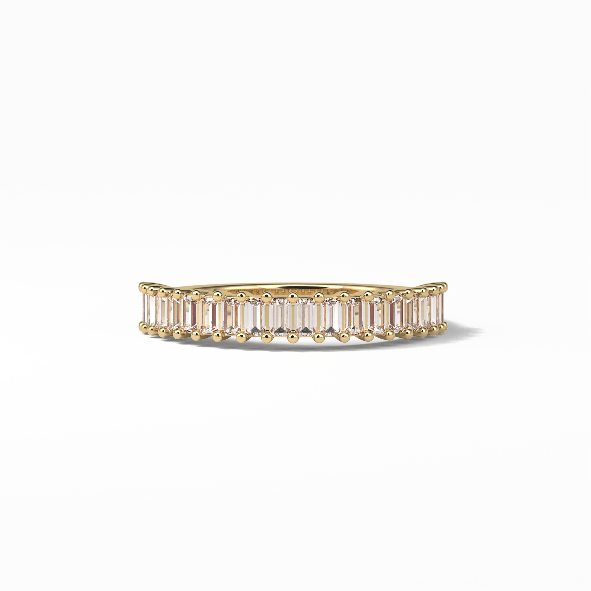 0.5 TCW Baguette Shaped Wedding Band 8