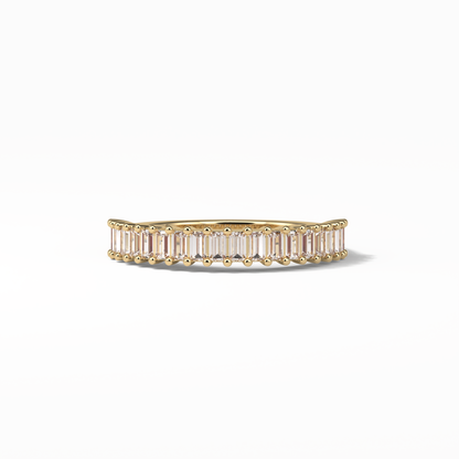 0.5 TCW Baguette Shaped Wedding Band 8