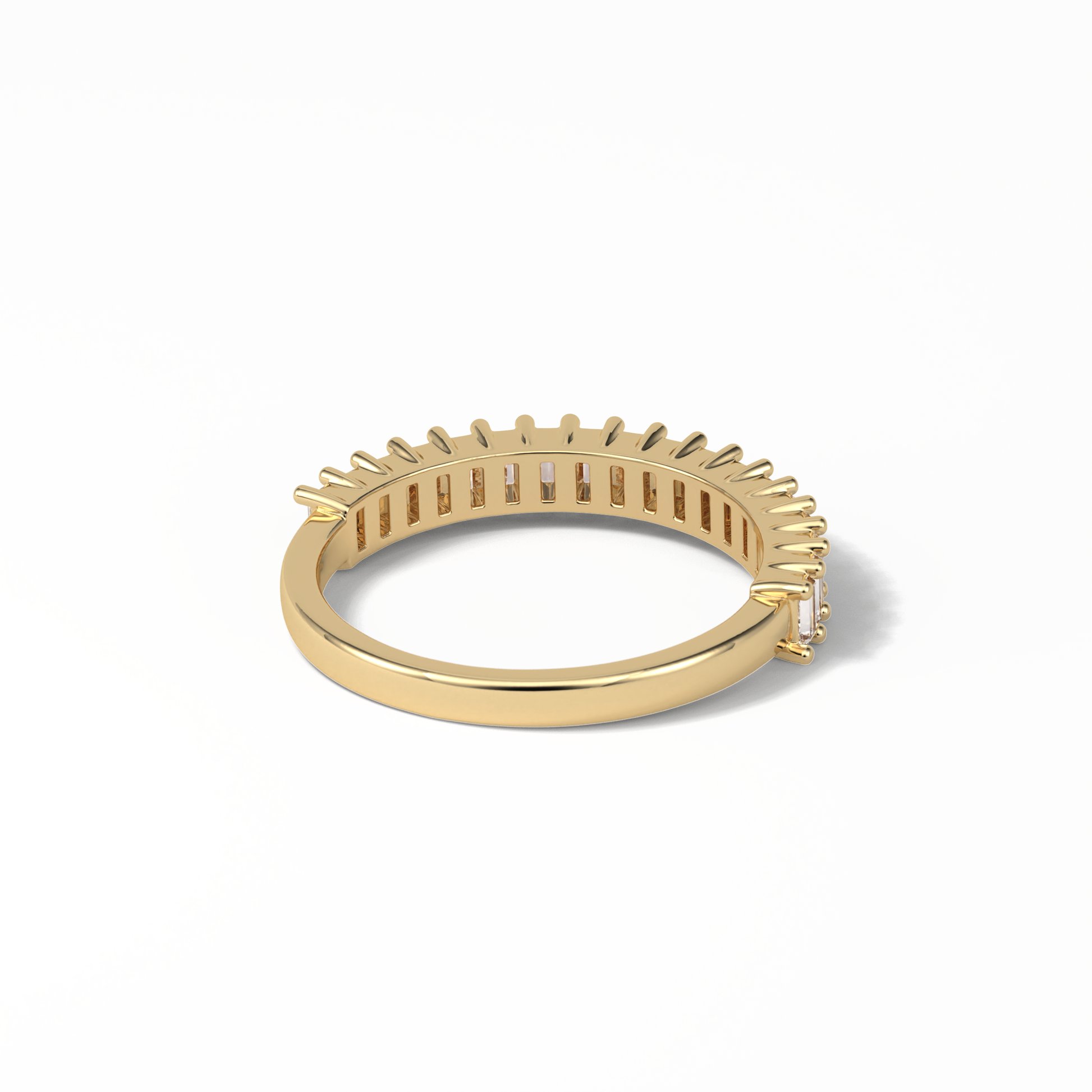 0.5 TCW Baguette Shaped Wedding Band 12