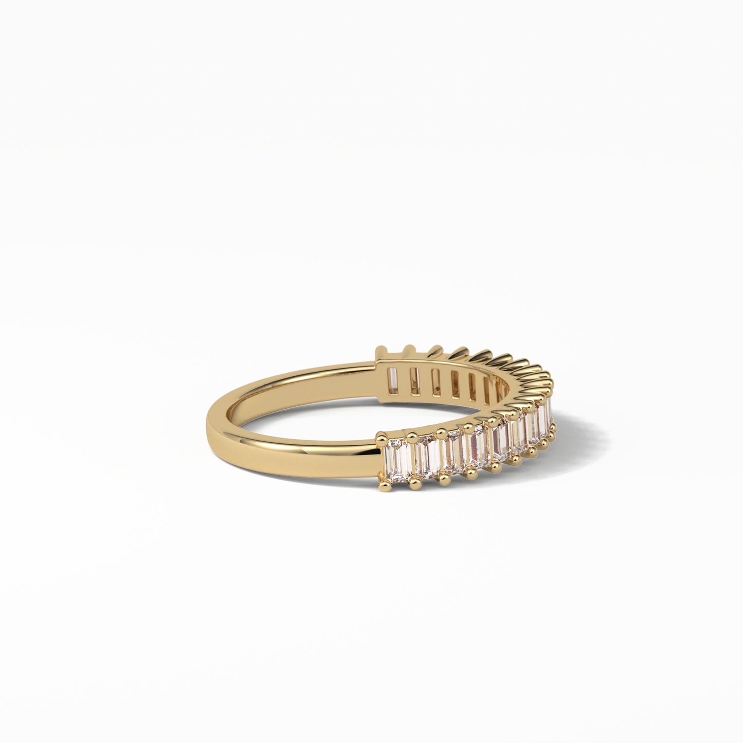 0.5 TCW Baguette Shaped Wedding Band 13