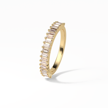 0.5 TCW Baguette Shaped Wedding Band 9