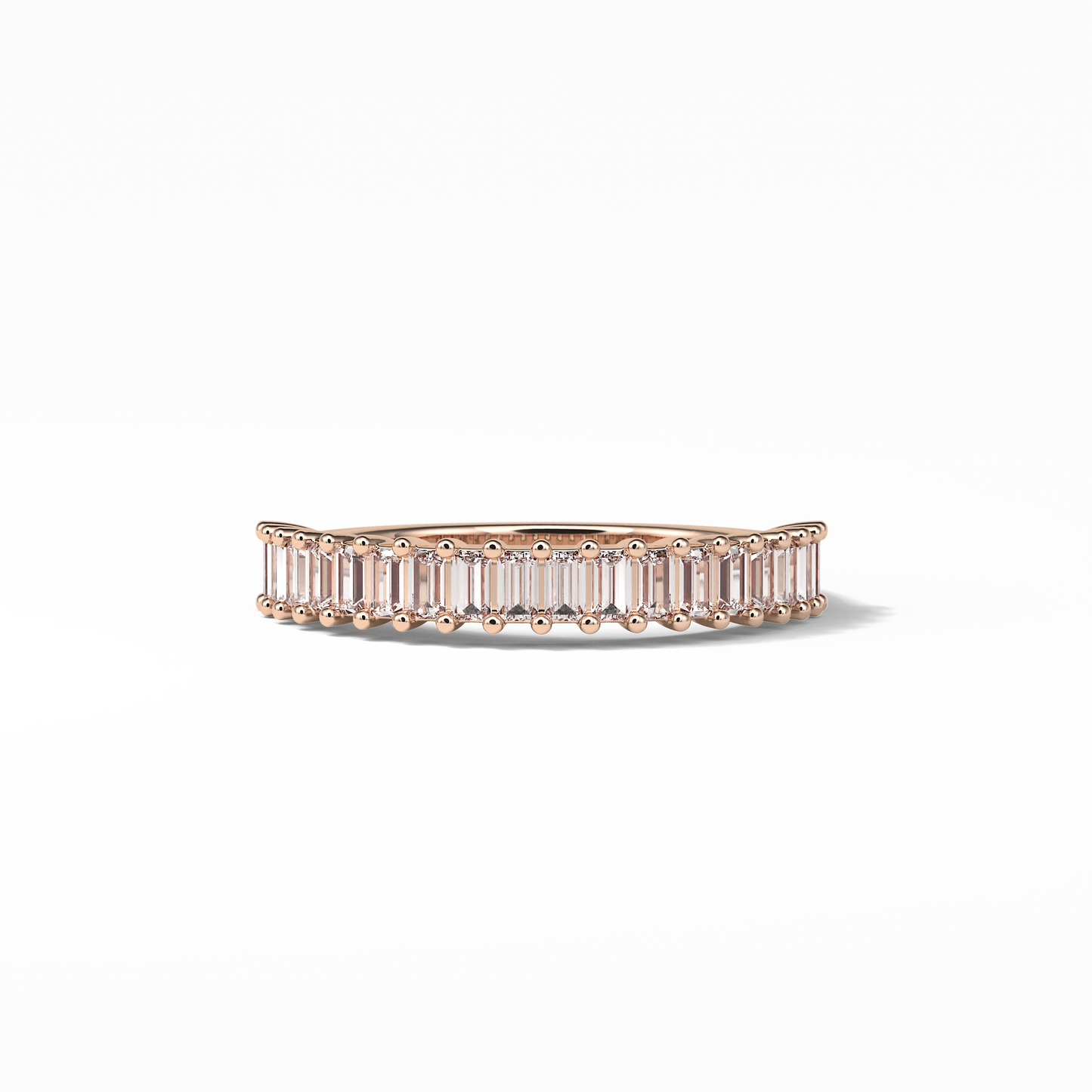 0.5 TCW Baguette Shaped Wedding Band 15