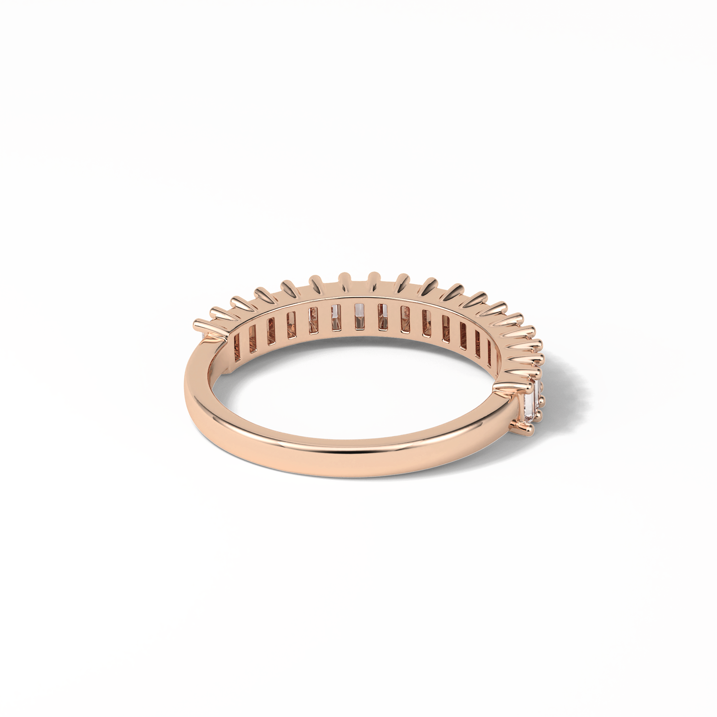 0.5 TCW Baguette Shaped Wedding Band 20