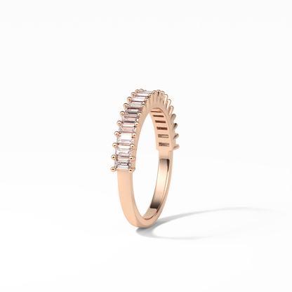 0.5 TCW Baguette Shaped Wedding Band 17