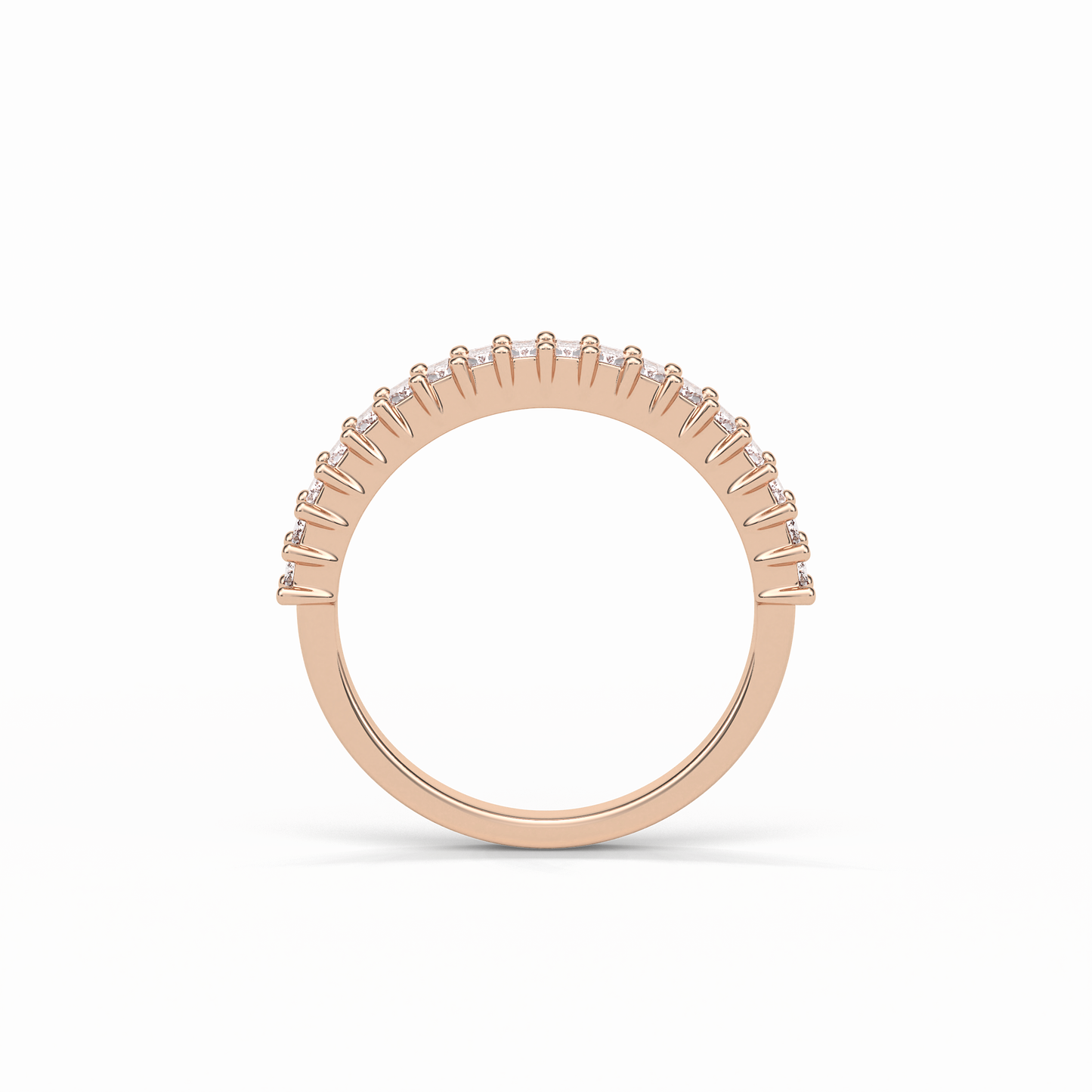 0.5 TCW Baguette Shaped Wedding Band 19