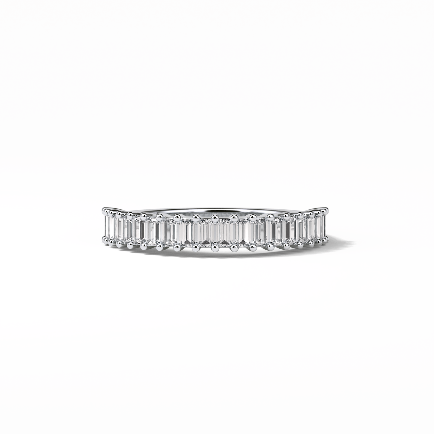 0.5 TCW Baguette Shaped Wedding Band 1