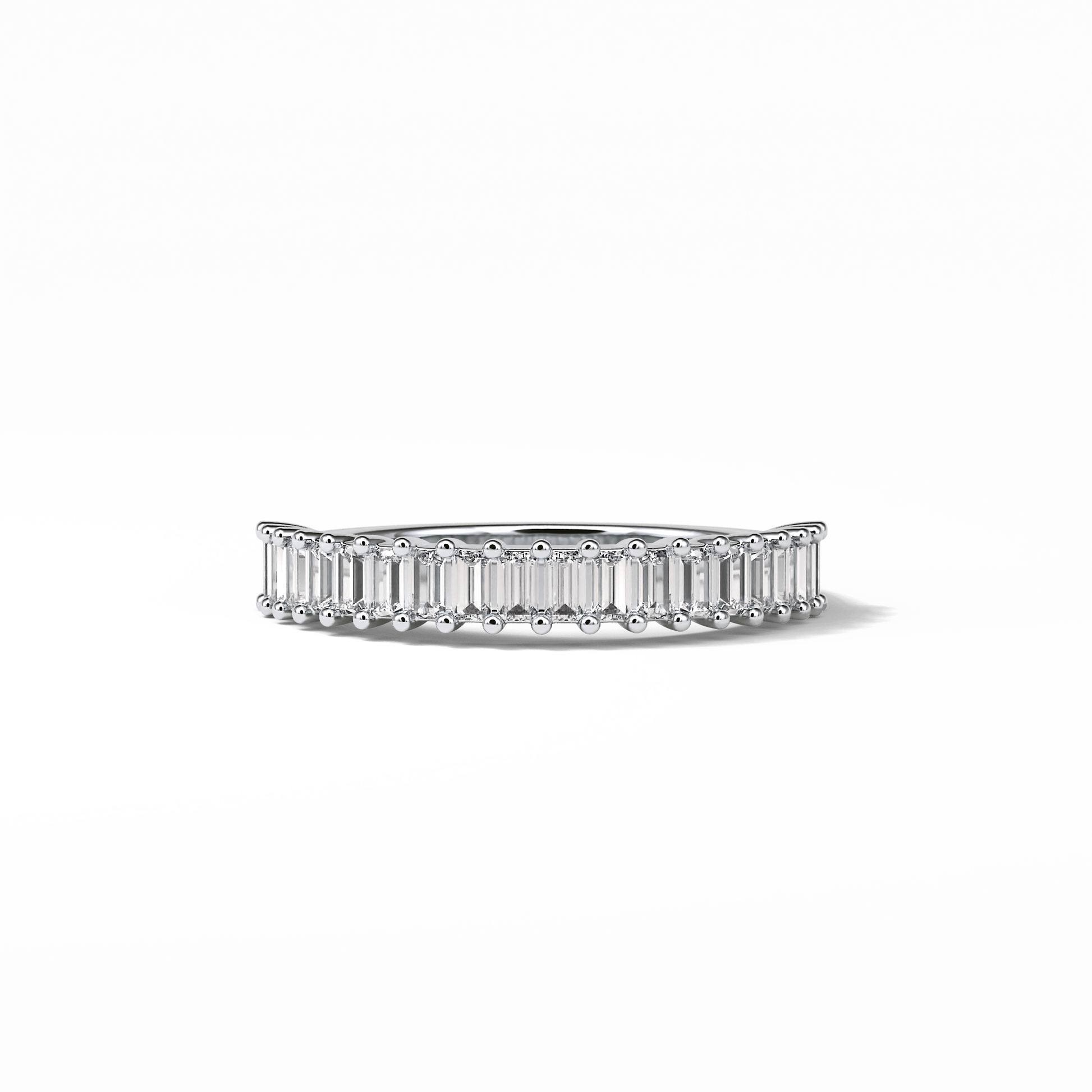 0.5 TCW Baguette Shaped Wedding Band 1