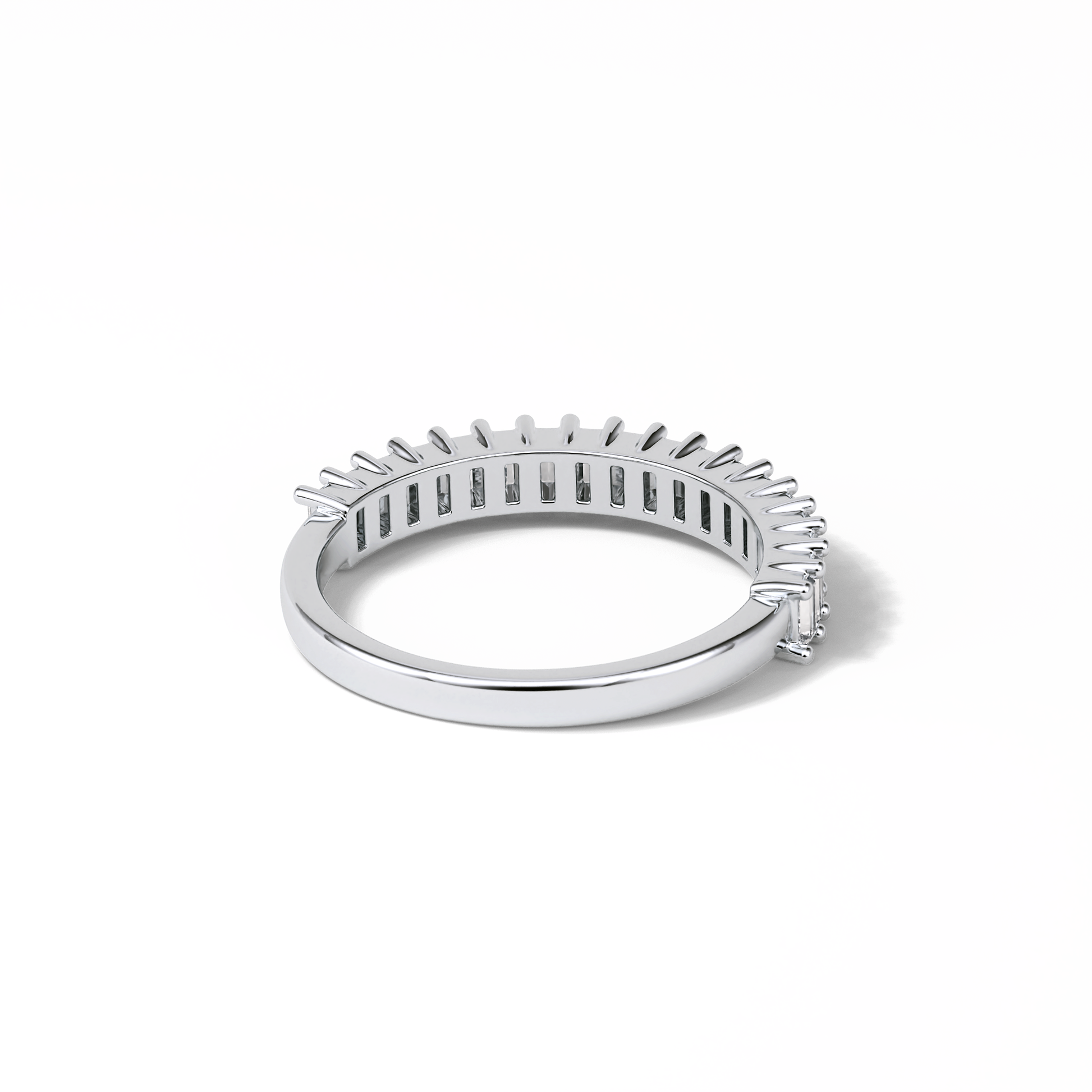 0.5 TCW Baguette Shaped Wedding Band 6