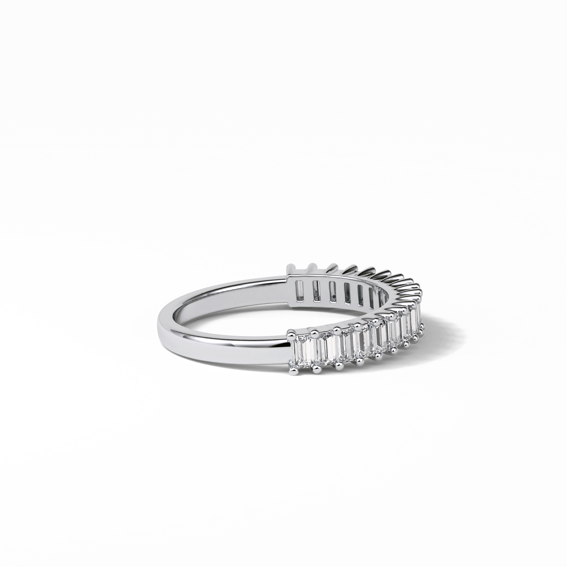 0.5 TCW Baguette Shaped Wedding Band 7
